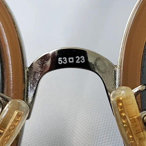 Coach Sunglasses HC7101B Square Brown Gold‎ Floral Accents Frames Only Rare OG - Picture 11 of 12